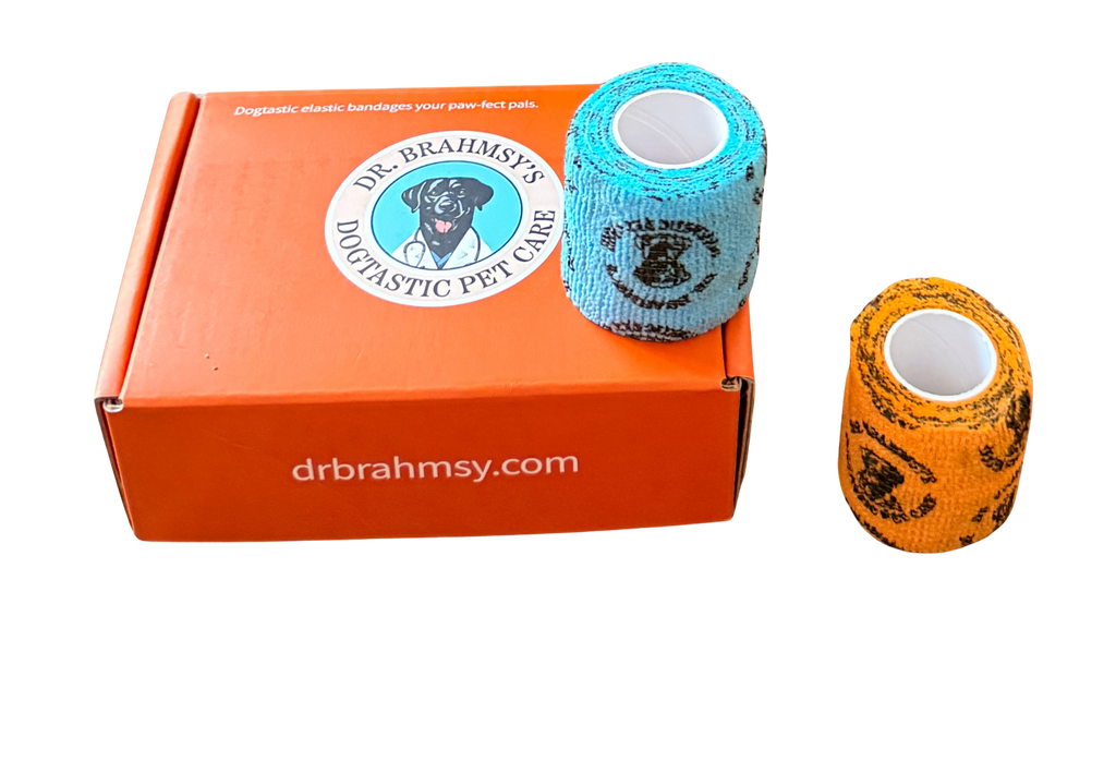 Dogtastic Elastic Bandages - self-adhesive vet wrap that sticks to itself, not to fur